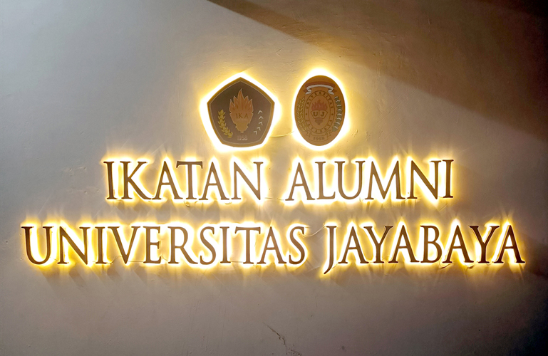 Huruf Timbul Stainless Nyala - Azeka Print