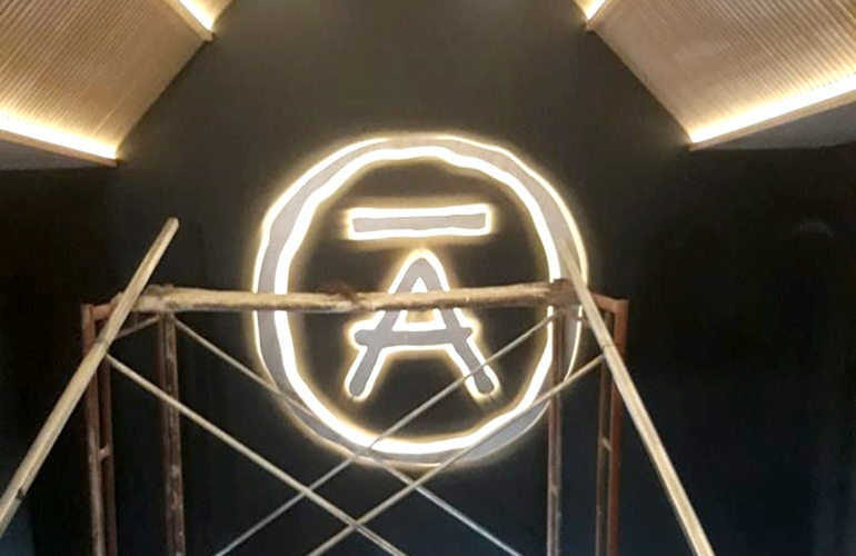 Huruf Timbul Stainless LED